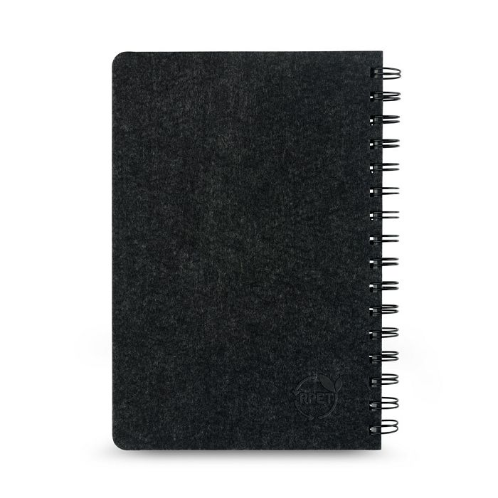  Cahier A5 avec couverture semi-dure en feutrine recycléee (100% r