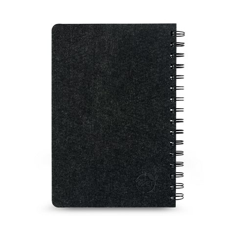  Cahier A5 avec couverture semi-dure en feutrine recycléee (100% r