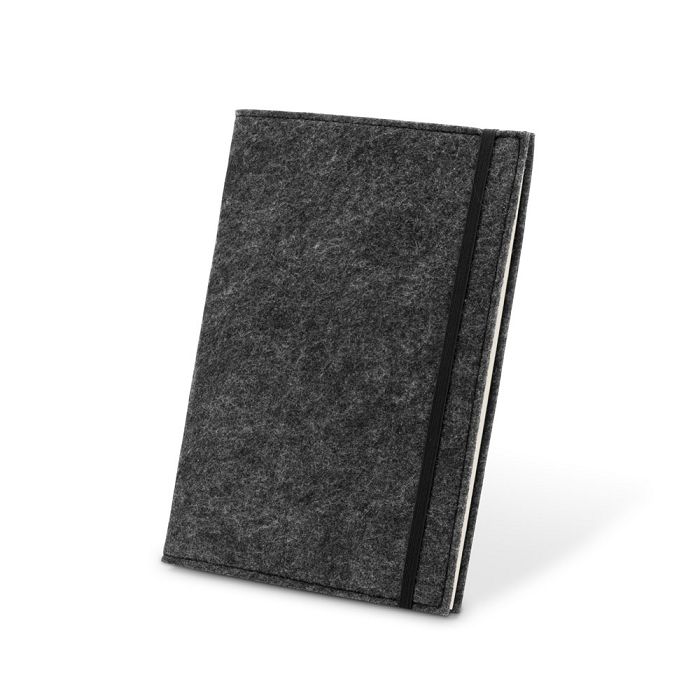  Bloc-notes A5 avec couverture en feutrine recycléee (100% rPET) e