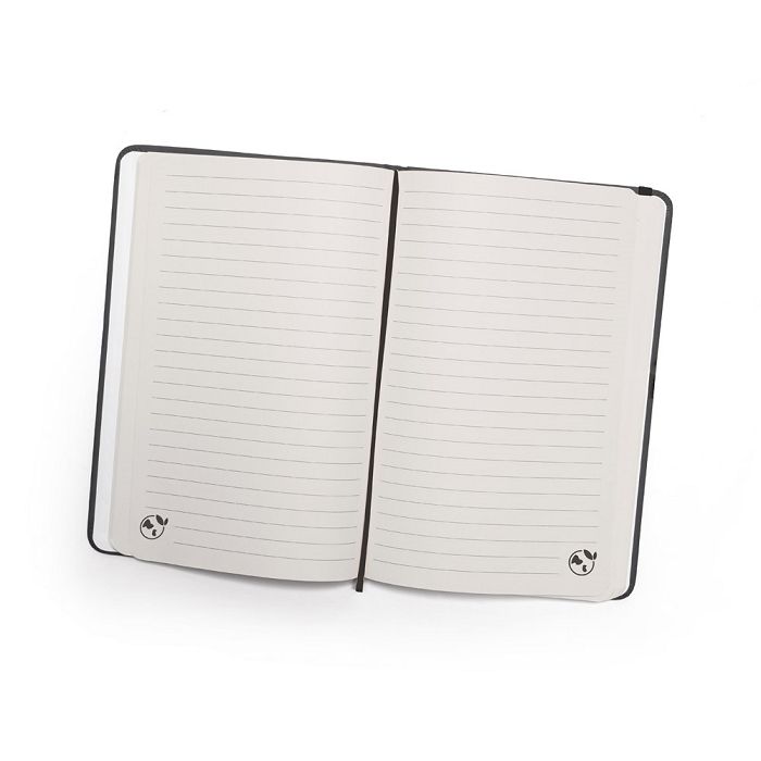  Cahier A5 à couverture rigide en PU (35% recyclé) avec pages lign