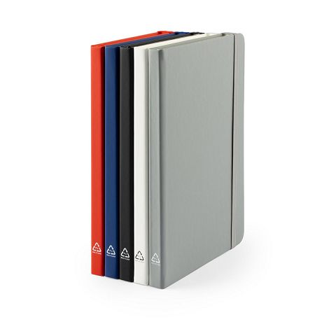  Cahier A5 à couverture rigide en PU (35% recyclé) avec pages lign
