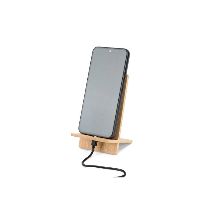  Support de téléphone portable en bambou, détachable en deux parti