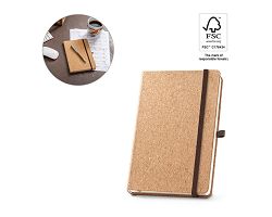 Carnet de notes A5 en liège avec pages blanches en matériau certi