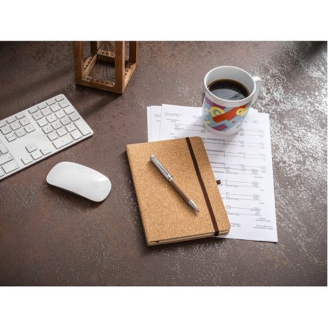  Carnet de notes A5 en liège avec pages blanches en matériau certi
