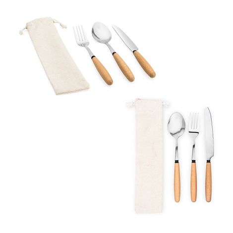  Set de 3 pièces en bois d'acacia