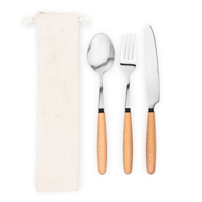  Set de 3 pièces en bois d'acacia