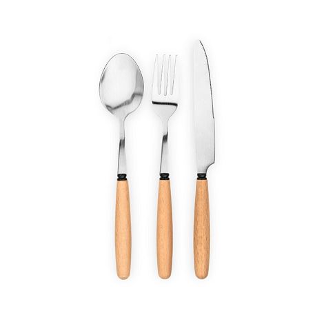  Set de 3 pièces en bois d'acacia