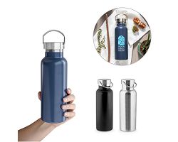 Bouteille en acier inoxydable (90 % recyclé) avec isolation sous 