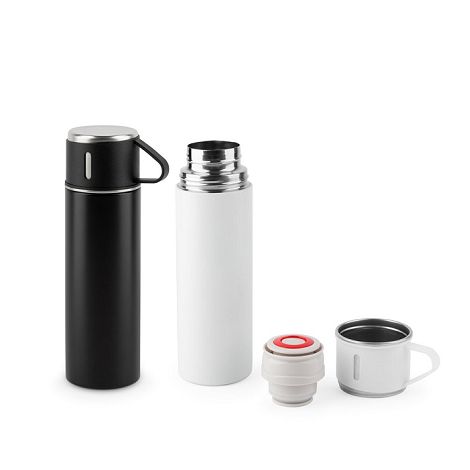  Bouteille en acier inoxydable à double paroi (90 % recyclé) avec 