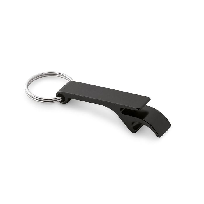  Porte-clés avec décapsuleur en aluminium recyclé (100% rAL)