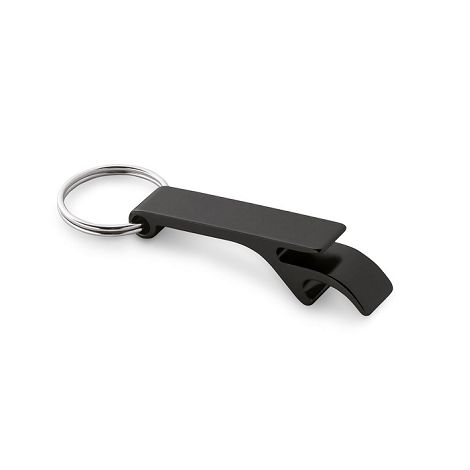  Porte-clés avec décapsuleur en aluminium recyclé (100% rAL)