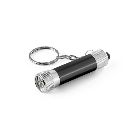  Porte-clés en aluminium (92 % recyclé) avec lampe de poche LED à 