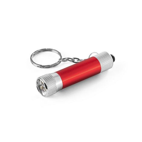  Porte-clés en aluminium (92 % recyclé) avec lampe de poche LED à 