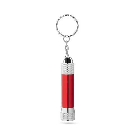  Porte-clés en aluminium (92 % recyclé) avec lampe de poche LED à 