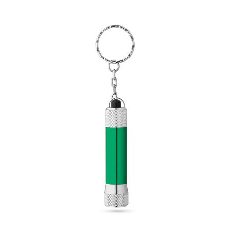  Porte-clés en aluminium (92 % recyclé) avec lampe de poche LED à 
