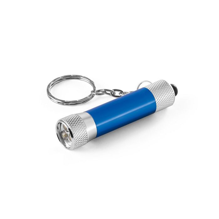  Porte-clés en aluminium (92 % recyclé) avec lampe de poche LED à 
