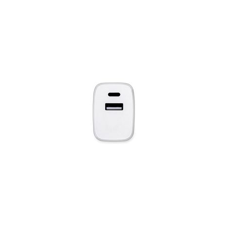  Adaptateur secteur avec port USB-A 18W et USB-C 20W en ABS recycl