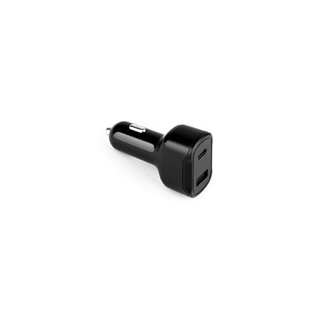 Adaptateur allume-cigare avec port USB-A 18W et USB-C 20W en 100%