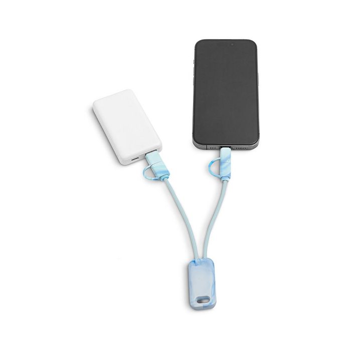  Câble USB 6-en-1 ultra-rapide en PET recyclé (100 % rPET)