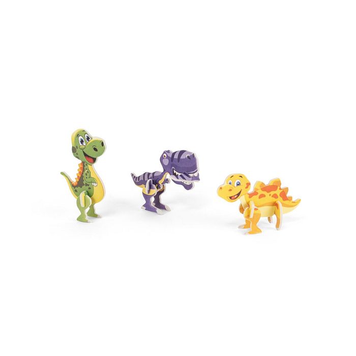  Puzzle 3D en papier et EVA en forme de dinosaure