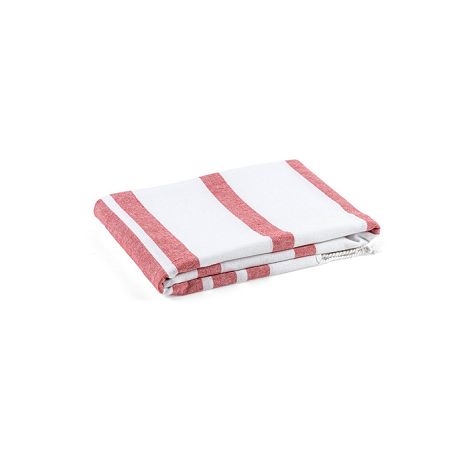 Serviette de plage en coton (70% recyclé) et polyester (30% recyc