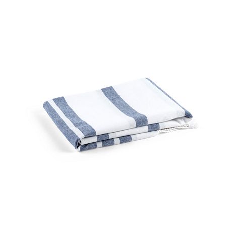 Serviette de plage en coton (70% recyclé) et polyester (30% recyc