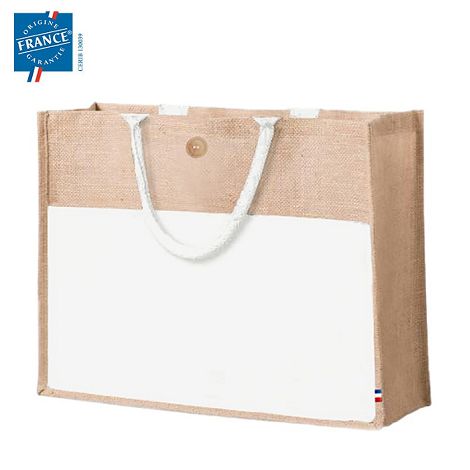 SAC PERSONALISABLE JUTE NOIR SAC PERSONALISABLE JUTE NOIR