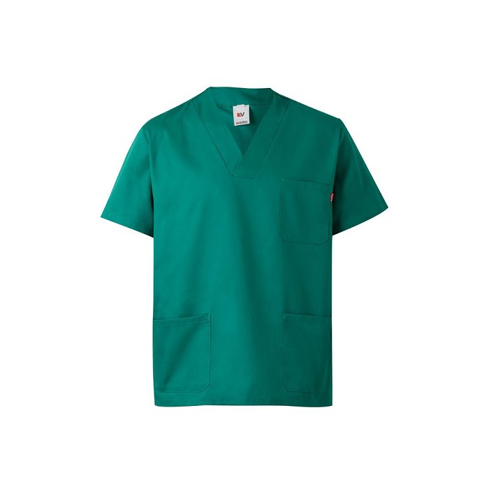  Tunique en sergé (190g/m²) à manches courtes, en polyester (65%) 
