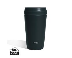 Mug 354 ml avec couvercle 360 en acier recyclé Topl