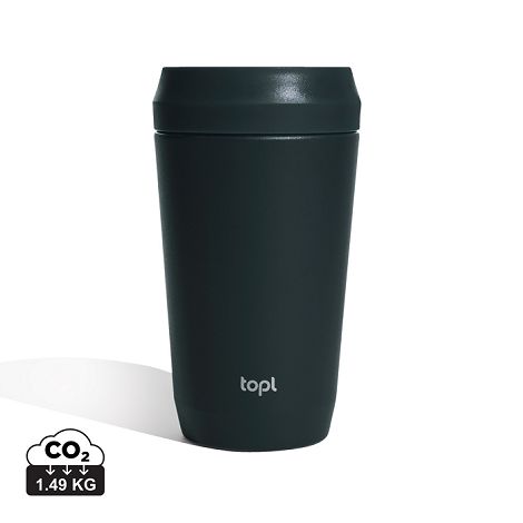 Mug 354 ml avec couvercle 360 en acier recyclé Topl