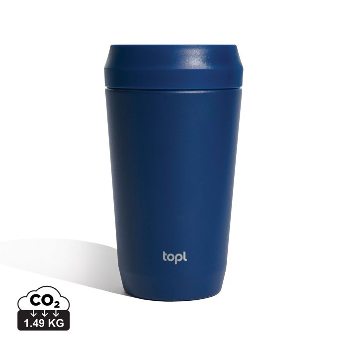  Mug 354 ml avec couvercle 360 en acier recyclé Topl