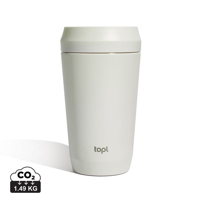  Mug 354 ml avec couvercle 360 en acier recyclé Topl