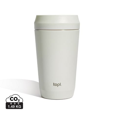  Mug 354 ml avec couvercle 360 en acier recyclé Topl