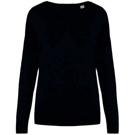 Pull écoresponsable col V en lyocell femme