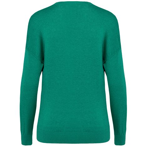 Pull écoresponsable col V en lyocell femme