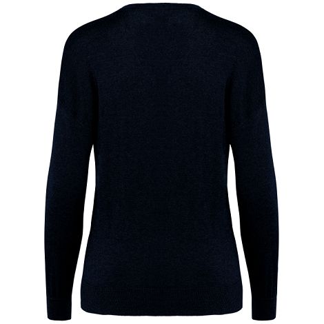 Pull écoresponsable col V en lyocell femme