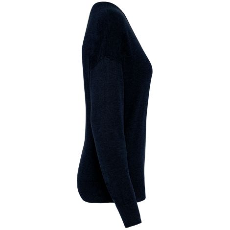 Pull écoresponsable col V en lyocell femme