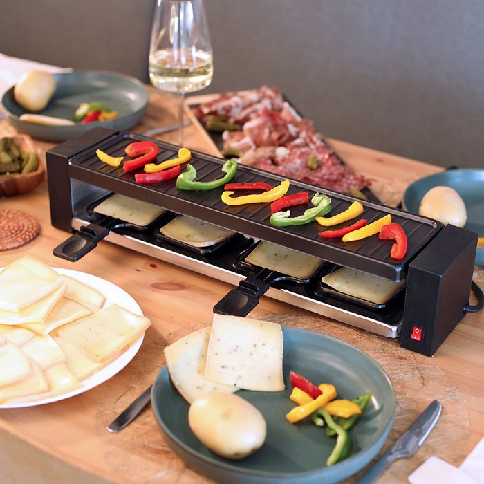  Appareil à raclette 4 personnes - Noir