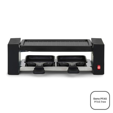 Appareil à raclette 2 personnes - Noir