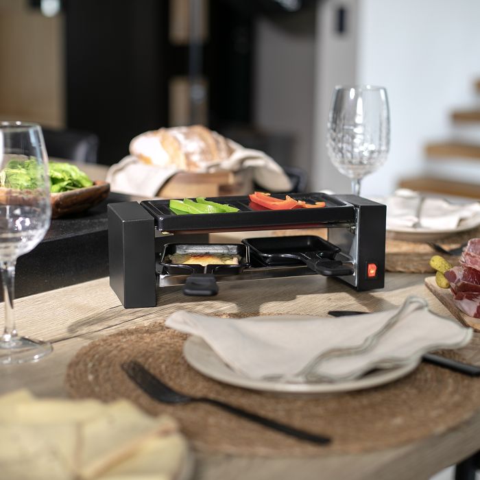  Appareil à raclette 2 personnes - Noir