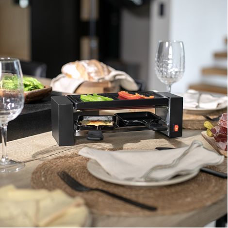 Appareil à raclette 2 personnes - Noir