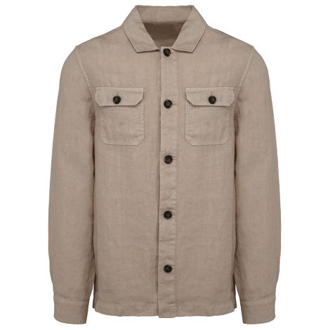 Surchemise délavée en lin homme