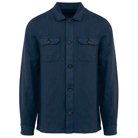 Surchemise délavée en lin homme