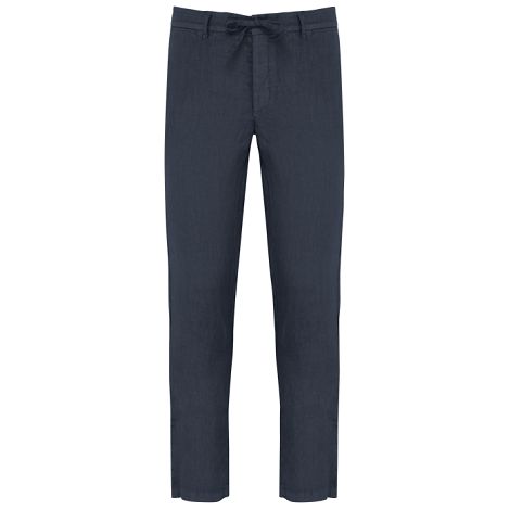 Pantalon délavé en lin homme