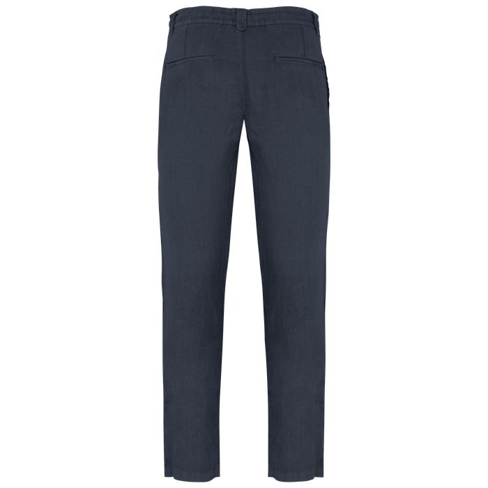  Pantalon délavé en lin homme
