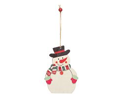 Cadeau / pendentif arbre WOODEN SNOWI