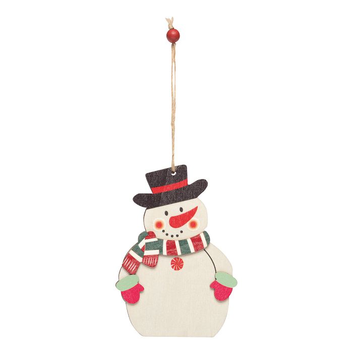  Cadeau / pendentif arbre WOODEN SNOWI