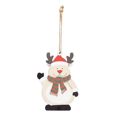 Cadeau / pendentif arbre WOODEN SNOWI