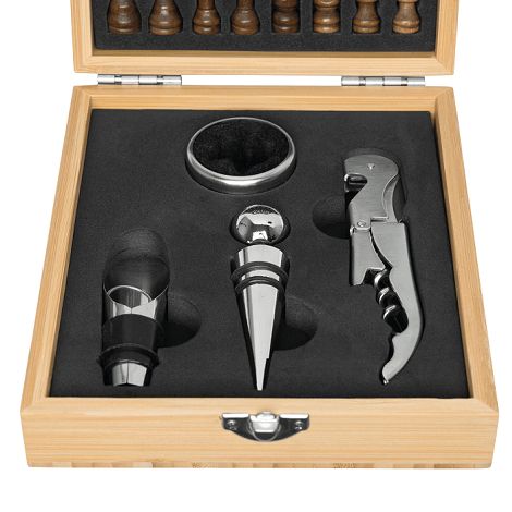  Set de vin BAMBOO CHESS
