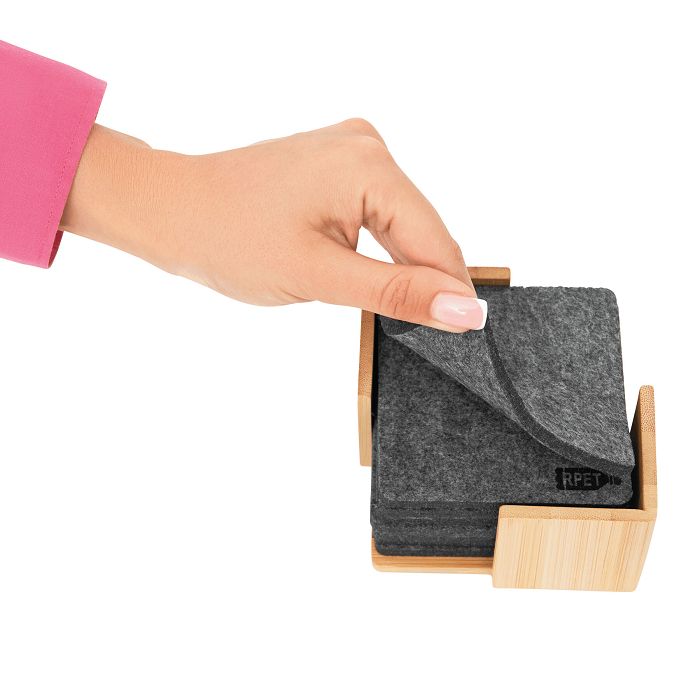  Sous-verres en feutre ECO BASE